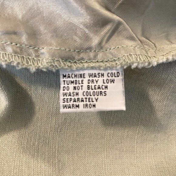 Tommy Bahama Hemp Blend Cropped Wide Leg High Waisted Pants Size 8 Khaki - Picture 4 of 5